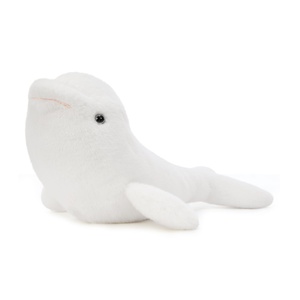 Peluche de Ballena <span class=keywords><strong>Beluga</strong></span> Blanca, <span class=keywords><strong>Animal</strong></span> Marino Suave y Adorable, Juguete de Peluche para Niños Amantes del Océano, Regalo Suave y Acogedor - Product Image 3