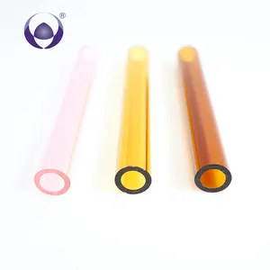 Chinese manufacturer high borosilicate color glass tube price