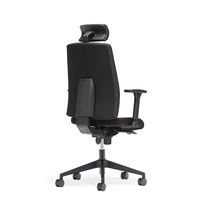 Chaise de bureau de direction moderne avec dossier incurvé en maille respirante, mécanisme renforcé, base 5 étoiles, profondeur de siège réglable