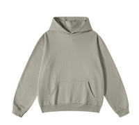 Sudadera con Capucha para Hombre, Tejido de Algodón 100% de 450 g/m², Estilo Casual, Color Liso, con Logotipo Personalizado, Ropa Urbana