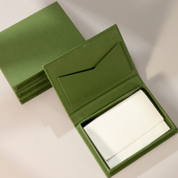 Nouveauté la plus vendue sur Xiaohongshu : Boîte de rangement à bijoux rectangulaire ultra-fine à couvercle rabattable avec pochette en microfibre personnalisable
