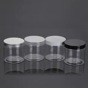 300ml 300 Ml 500ml 4 Oz 8 Oz 10 Oz 6 Oz 16oz Clear Pet Plastic Spice Jar With Screw Top Lid