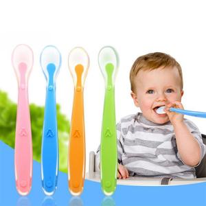 Cuchara de Silicona para Bebés, de Grado Alimenticio, Libre de BPA, para la Alimentación de Bebés y Niños, Venta al Por Mayor - Product Image 2