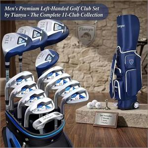Ensemble de clubs de golf pour gauchers de haute qualité, très vendu, avec sac de golf, pour hommes, 13 clubs en carbone/graphite/acier - Product Image 1