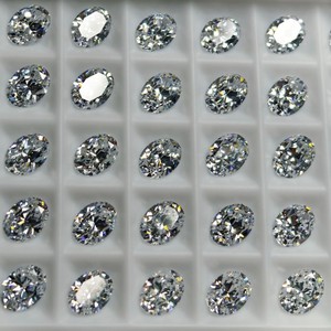 Oval Cut Zircon Cubic Zirconia Gemstone Clear White For Jewelry Making Synthetic Lab Created Loose Gemstones - Product Image 1