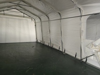 Abri de voiture instantané de luxe durable avec structure en acier, toit arqué imperméable et traité anti-UV pour stationnement extérieur
