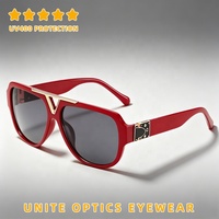 Fabricant chinois, vente en gros, lunettes de soleil de pilote de style aviation vintage de luxe personnalisées, protection UV400 pour hommes