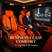 Siège VIP pivotant électrique, fauteuil inclinable de luxe avec revêtement en cuir PU pour Mercedes Sprinter V-Class