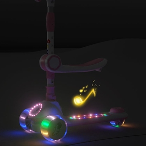 3 in 1 per bambini Outdoor Fitness Scooter Push Rod giocattolo di plastica con ruota PU pieghevole Skateboard per i bambini - Product Image 4