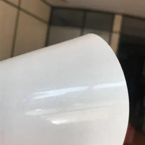 high gloss bright white PVC decor foil for membrane press
