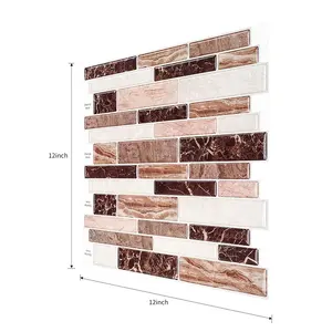 3d cáscara y el palo backsplash mosaico de azulejos de la pared y estándar de la ue decoración de pared panel de cocina splashback azulejo de baño