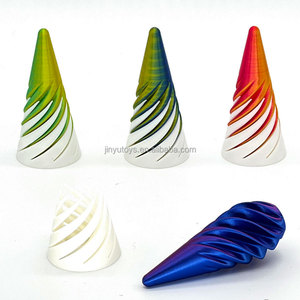 Cono en espiral 3D Fidget Toy Cono <span class=keywords><strong>imposible</strong></span> Escritorio Deco Regalo de recuerdo Impresión 3D Cono en espiral Alivio del estrés Juguete de escritorio - Product Image 1