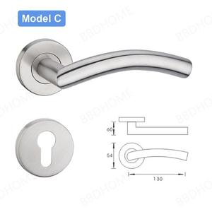 BBdhome Chất Lượng Cao SS <span class=keywords><strong>Key</strong></span> Phòng Tắm escutcheon Thép Không Gỉ Đòn <span class=keywords><strong>B</strong></span>ẩy Khóa Cơ Khí Cửa Xử Lý - Product Image 4