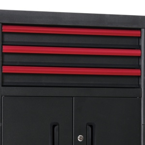 Armadio Portautensili Classico Goldenline in Acciaio su Ruote con Porta Laterale Bloccabile e Design a 3 Cassetti, Servizio OEM/ODM per Stoccaggio Utensili Meccanici - Product Image 5
