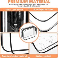 Trousse de Maquillage Transparente Écologique Résistante à l'Eau, Portable pour Voyage, avec Fermeture Éclair, Pochette Cosmétique en PVC Conforme aux Normes Aéroportuaires