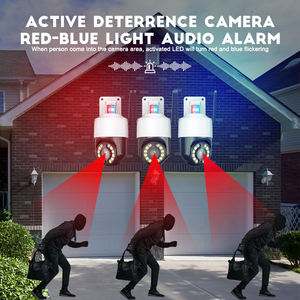 Cámara de Seguridad IP Tipo Domo con Zoom Óptico 5X de 5MP, Detección de Movimiento, Alarma de Luz Roja y Azul, Audio Bidireccional, PTZ, CCTV - Product Image 2