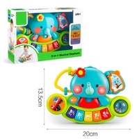 Samtoycn Offre Spéciale bébé début éducatif Montessori dessin animé éléphant Pianoforte orgue électronique clavier musical Piano jouet