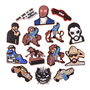 Dibujos animados 2023 venta al por mayor cantante Anime café mexicano personalizado sirena nuevo <span class=keywords><strong>Karol</strong></span> <span class=keywords><strong>G</strong></span> zapato zuecos encantos - Product Image 1