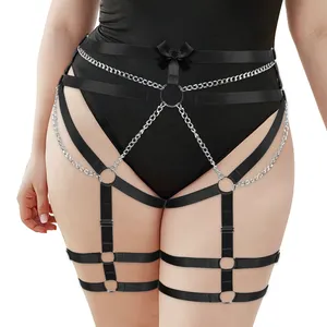 Punk Waist Leg Harness Belts Thigh PU Leather Loop Rave Belt Goth Accessory  Body Chain Women Girls Halloween party Christmas