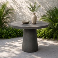 Table moderne en GRC légère, de haute qualité, fabriquée en usine, personnalisée, avec des caractéristiques ignifuges et imperméables pour une utilisation en extérieur dans les parcs
