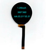 Écran Circulaire TFT IPS de 1,39 pouce, Résolution 360*360, Interface SPI, Rétroéclairage LED, Luminosité 400 cd, Personnalisable pour Appareils Intelligents