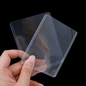 Protège-cartes transparent avec <span class=keywords><strong>film</strong></span> protecteur, support de cartes clair pour photos d'idols, cartes de jeu, cartes de baseball, couverture 35PT - Product Image 1