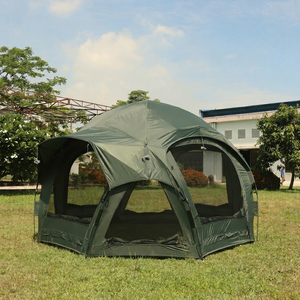 Carpa de Camping Erica, Octogonal, Impermeable, Tipo de Armazón Recto, Familiar, para 4-5 Personas, para Viajes de Pesca, Multiusos, Fácil de Instalar, Rápida - Product Image 1