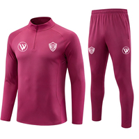 Trajes Deportivos de Fútbol para Hombre, Manga Larga, 100% Poliéster, Transpirables, de Secado Rápido, Alta Calidad, al por Mayor