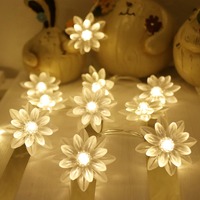 SHENPU Luci Stringa Patio Appeso 20 Led Forma di Loto Solare Ha Condotto La Luce Del Fiore Di Natale