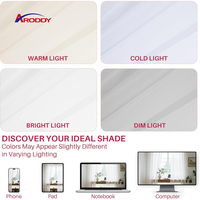 ARODDY Rideau en voile de polyester respirant, couleur unie, longueur et largeur personnalisées, 254*213cm, pour maison de vacances
