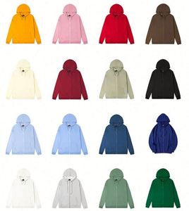 เสื้อฮู้ดดี้สีเทาแบบซิปเต็มตัวสั่งทำพิเศษสุดหรู ปี 2024 ทรงโอเวอร์ไซส์ พิมพ์ลายนูน 3 มิติ เสื้อสเวตเชิ้ตสำหรับฤดูใบไม้ผลิและฤดูใบไม้ร่วง มีกระเป๋า - Product Image 4