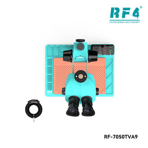 RF4-Microscopio estéreo trinocular con zoom <span class=keywords><strong>para</strong></span> reparación de teléfonos móviles, <span class=keywords><strong>base</strong></span> grande a prueba de polvo, 7-50X, <span class=keywords><strong>para</strong></span> entrenamiento - Product Image 6