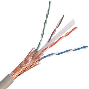 OWIRE <span class=keywords><strong>Cat</strong></span> 6 SF UTP Lan cavo senza ossigeno in rame 23AWG doppio schermato 250MHz affidabile filo Ethernet per ufficio LAN cablaggio - Product Image 1