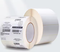 Étiquette thermique synthétique PP durable de qualité congélateur 25x25 32x32 pour codes-barres d'expédition de liquides