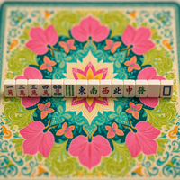 Tapis de Mahjong Bohème Mandala, Motif Floral Papillon, Antidérapant, Réducteur de Bruit, en Néoprène Durable, Imperméable et Portable pour le Marché Américain