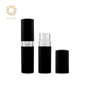 OEM Zylinder Kunststoff einzigartiges Design 12,1 mm leeres schwarzes Lippenstiftrohr