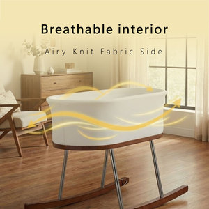 Cuna de Madera Natural para Bebé con Altos Estándares de Producción, Cuna Plegable de Madera para Bebé - Product Image 5