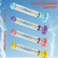 Pistolet à eau pulvérisateur de feux d'artifice avec lanceur de style seringue, jouet aquatique à fontaine multi-trous pour jeux d'eau d'été en extérieur, personnalisable