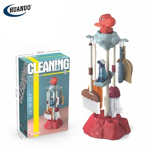 Nouveau petit assistant enfants Mini <span class=keywords><strong>chariot</strong></span> <span class=keywords><strong>de</strong></span> nettoyage ensemble 10 pièces femme <span class=keywords><strong>de</strong></span> ménage semblant jouer Simulation Kits <span class=keywords><strong>de</strong></span> nettoyage jouets pour la vente en gros - Product Image 3