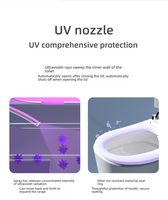 Nouvelle toilette intelligente multifonctionnelle de machine intégrée de chauffage en forme de S de petite taille personnalisée de 52CM sans limite de pression d'eau