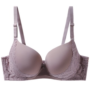 Sujetador Sexy de Encaje con Aros y Copa Delgada con Push-Up, Tallas Grandes 38-48D, Lencería para <span class=keywords><strong>Mujer</strong></span> - Product Image 5