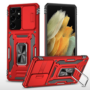 Funda Híbrida para Samsung Galaxy A32 <span class=keywords><strong>A42</strong></span> con Protector de Cámara Deslizante, Anillo de Soporte y Protección Antigolpes - Product Image 4