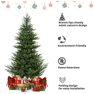Árbol de Navidad Artificial Verde Híbrido de PE/PVC de 9 pies, Automático, con Base Metálica, para Decoración de Hoteles y Centros Comerciales, Listo para Enviar - Product Image 2