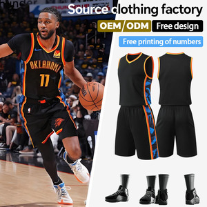 Maillot de basket-ball personnalisé en gros pour usine OEM, ensemble uniforme de basket-ball, vêtements de sport, impression gratuite des noms et numéros d'équipe - Product Image 1