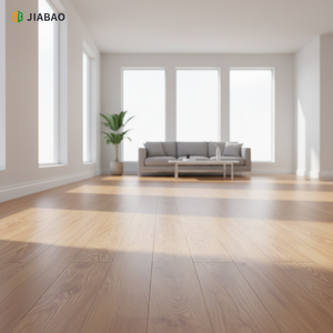 Suelo <span class=keywords><strong>Laminado</strong></span> Impermeable Gris Claro para Cocina <span class=keywords><strong>y</strong></span> Sala de Estar, Suelo <span class=keywords><strong>Flotante</strong></span> con Textura de Madera - Product Image 4