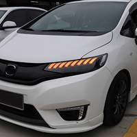 Ensemble de phares LED KGKB pour Honda Fit Jazz GK5 2014-2020, lentille de projecteur améliorée, clignotant séquentiel, Plug & Play