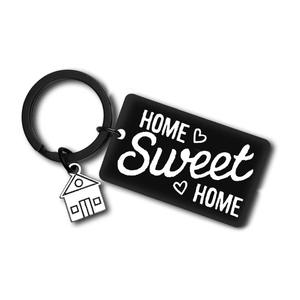 พวงกุญแจสแตนเลสสำหรับการย้ายเข้าบ้านใหม่ของขวัญหวานๆสำหรับพวงกุญแจโลหะสำหรับสามีภรรยาและสามี - Product Image 4