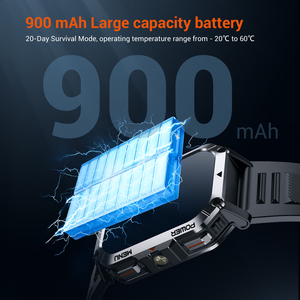 นาฬิกาอัจฉริยะ Blackview W70 Pro หน้าจอสัมผัส 2.01 นิ้ว แบตเตอรี่ 900mah กันน้ำ นาฬิกาสมาร์ทวอทช์สำหรับกีฬากลางแจ้ง - Product Image 5