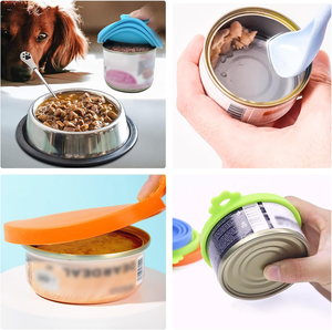 ฝาปิดกระป๋องอาหารสัตว์เลี้ยงซิลิโคนแบบใช้ซ้ำได้ Kangdarpet - 3 in 1 ใช้ได้กับกระป๋องอาหารสุนัขและแมวทุกขนาด ป้องกันการรั่วซึม หลายสี - Product Image 6