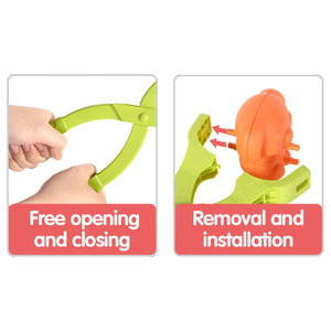 QS personnalisé enfants jeu en plein air 35CM grande taille 3D Animal drôle en plastique boule de neige combat faisant neige Clip estampillé moule jouets - Product Image 2